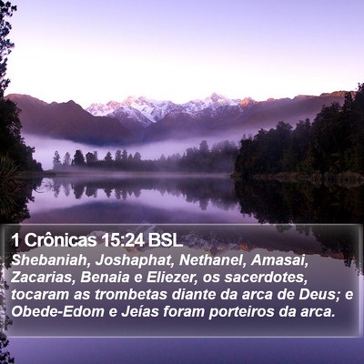 1 Crônicas 15:24 BSL Bible Verse Image