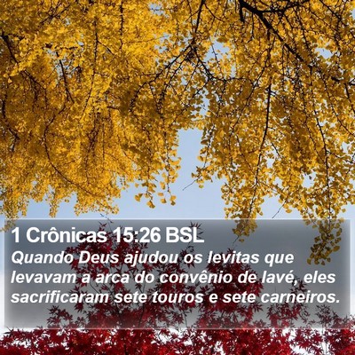1 Crônicas 15:26 BSL Bible Verse Image