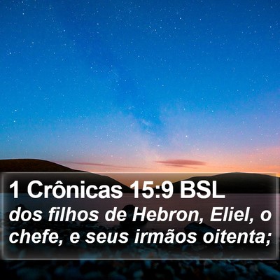 1 Crônicas 15:9 BSL Bible Verse Image