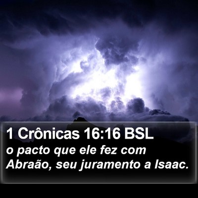 1 Crônicas 16:16 BSL Bible Verse Image
