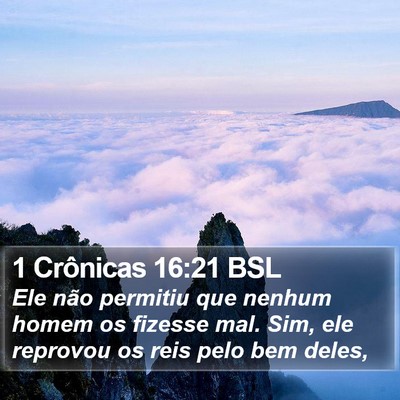 1 Crônicas 16:21 BSL Bible Verse Image