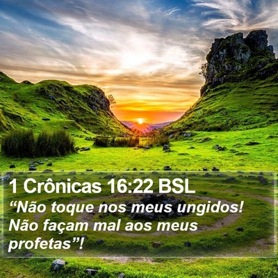1 Crônicas 16:22 BSL Bible Verse Image