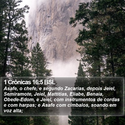 1 Crônicas 16:5 BSL Bible Verse Image
