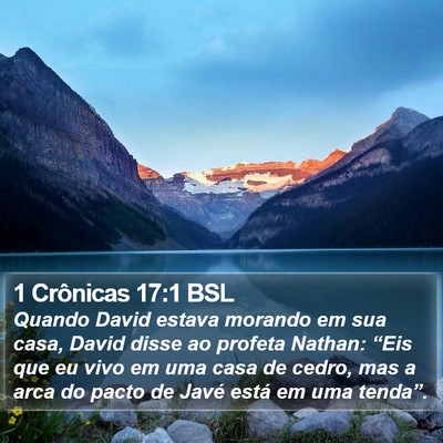 1 Crônicas 17:1 BSL Bible Verse Image