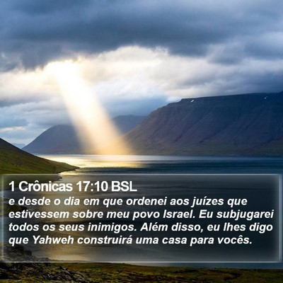 1 Crônicas 17:10 BSL Bible Verse Image