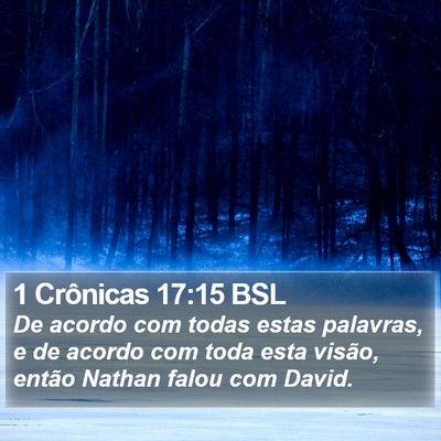 1 Crônicas 17:15 BSL Bible Verse Image