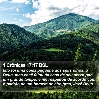 1 Crônicas 17:17 BSL Bible Verse Image