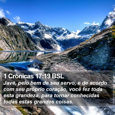 1 Crônicas 17:19 BSL Bible Verse Image