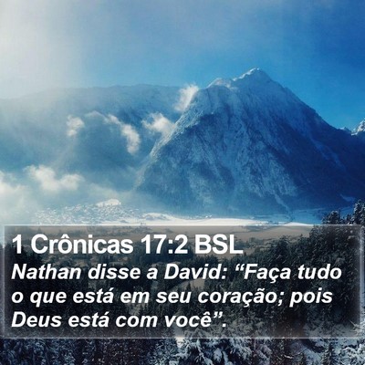 1 Crônicas 17:2 BSL Bible Verse Image