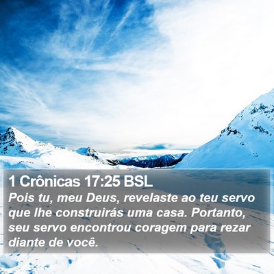 1 Crônicas 17:25 BSL Bible Verse Image