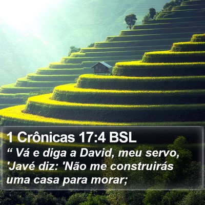 1 Crônicas 17:4 BSL Bible Verse Image