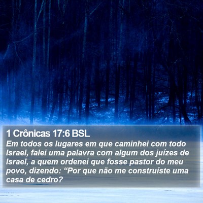 1 Crônicas 17:6 BSL Bible Verse Image