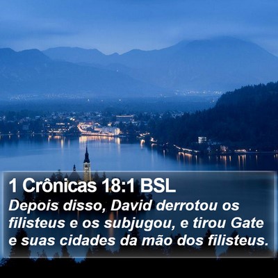 1 Crônicas 18:1 BSL Bible Verse Image