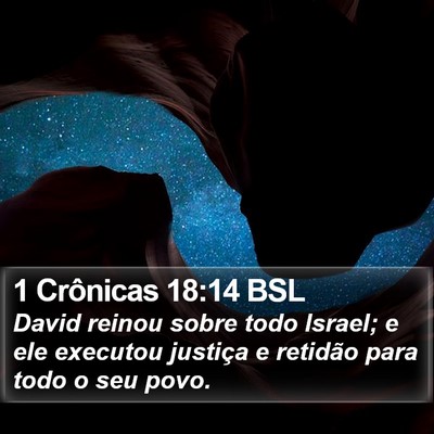 1 Crônicas 18:14 BSL Bible Verse Image