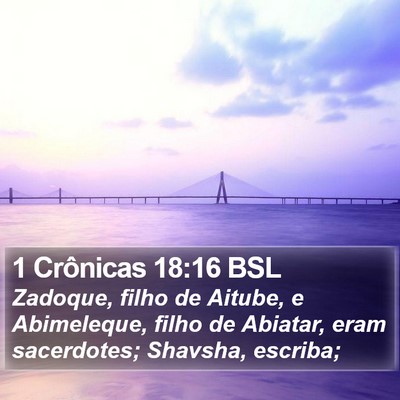 1 Crônicas 18:16 BSL Bible Verse Image