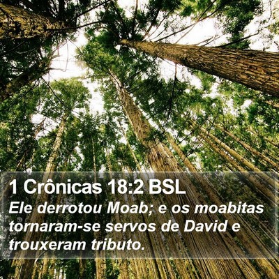 1 Crônicas 18:2 BSL Bible Verse Image