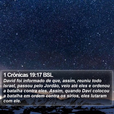 1 Crônicas 19:17 BSL Bible Verse Image