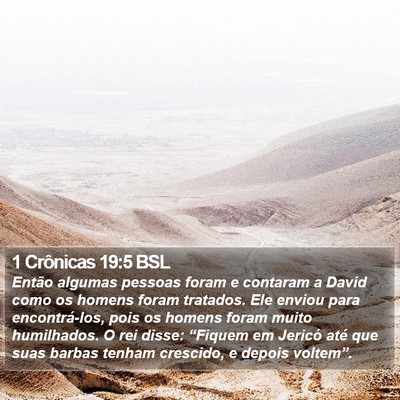 1 Crônicas 19:5 BSL Bible Verse Image