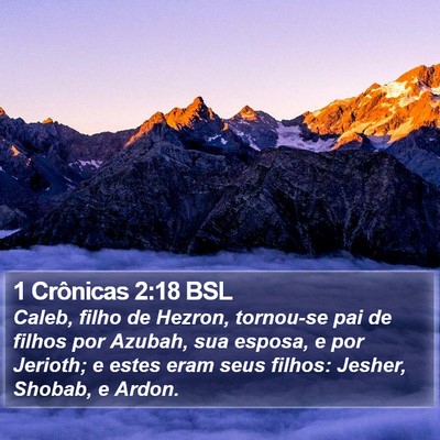 1 Crônicas 2:18 BSL Bible Verse Image