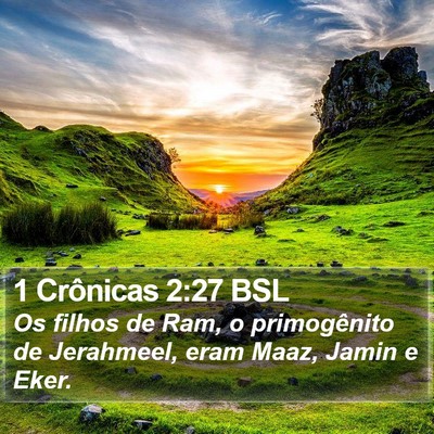 1 Crônicas 2:27 BSL Bible Verse Image