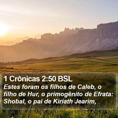 1 Crônicas 2:50 BSL Bible Verse Image
