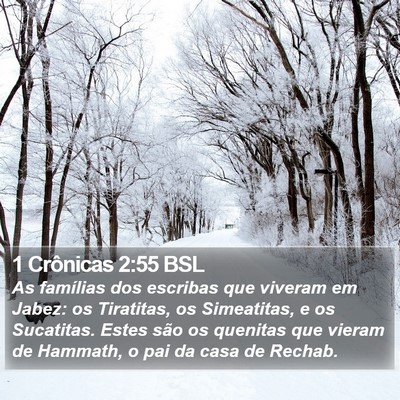 1 Crônicas 2:55 BSL Bible Verse Image