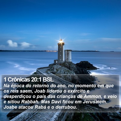 1 Crônicas 20:1 BSL Bible Verse Image