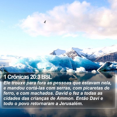 1 Crônicas 20:3 BSL Bible Verse Image