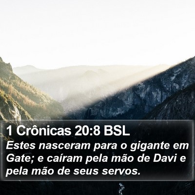 1 Crônicas 20:8 BSL Bible Verse Image