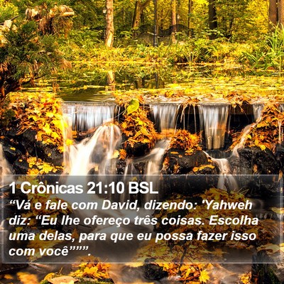 1 Crônicas 21:10 BSL Bible Verse Image