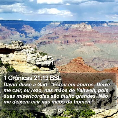 1 Crônicas 21:13 BSL Bible Verse Image