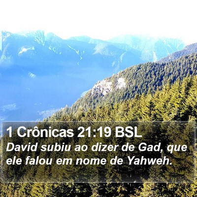 1 Crônicas 21:19 BSL Bible Verse Image