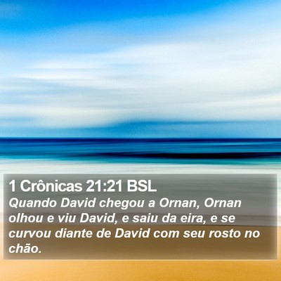 1 Crônicas 21:21 BSL Bible Verse Image