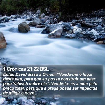 1 Crônicas 21:22 BSL Bible Verse Image