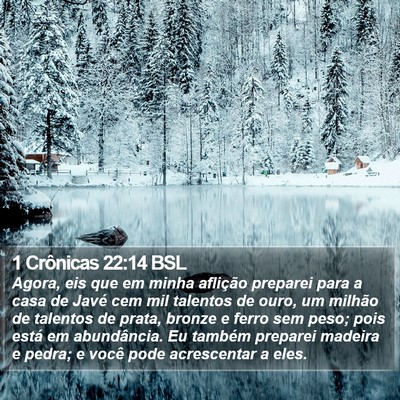 1 Crônicas 22:14 BSL Bible Verse Image