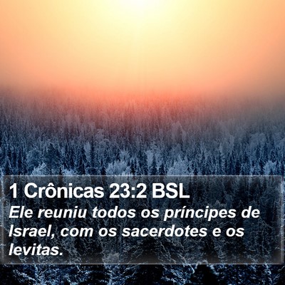 1 Crônicas 23:2 BSL Bible Verse Image