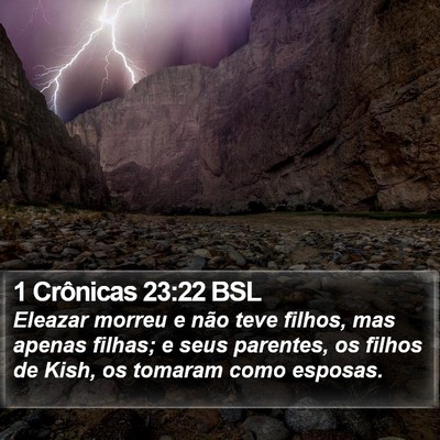 1 Crônicas 23:22 BSL Bible Verse Image