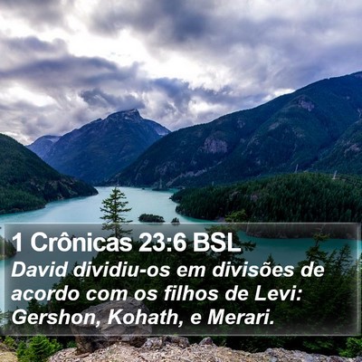 1 Crônicas 23:6 BSL Bible Verse Image