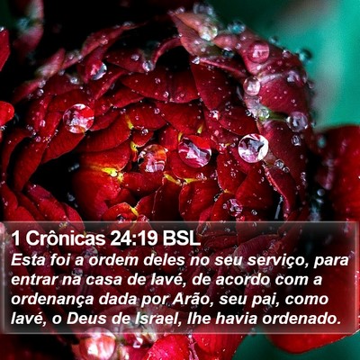 1 Crônicas 24:19 BSL Bible Verse Image
