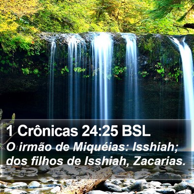 1 Crônicas 24:25 BSL Bible Verse Image