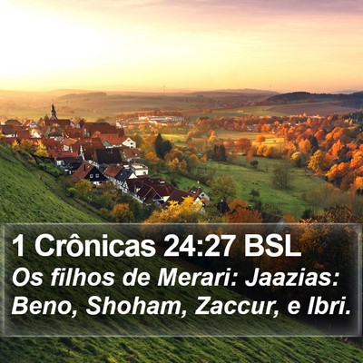 1 Crônicas 24:27 BSL Bible Verse Image