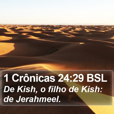 1 Crônicas 24:29 BSL Bible Verse Image