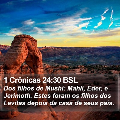 1 Crônicas 24:30 BSL Bible Verse Image