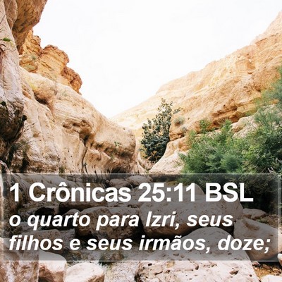 1 Crônicas 25:11 BSL Bible Verse Image