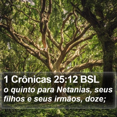1 Crônicas 25:12 BSL Bible Verse Image