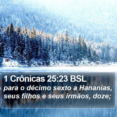 1 Crônicas 25:23 BSL Bible Verse Image