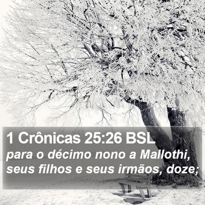 1 Crônicas 25:26 BSL Bible Verse Image