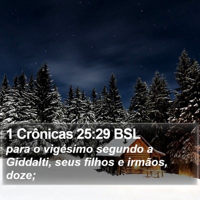 1 Crônicas 25:29 BSL Bible Verse Image