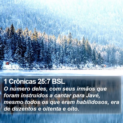 1 Crônicas 25:7 BSL Bible Verse Image