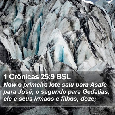 1 Crônicas 25:9 BSL Bible Verse Image